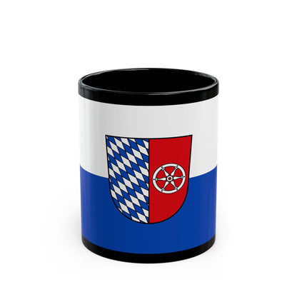 Flag of Neckar Odenwald Kreis Germany - Black Coffee Mug-11oz-Go Mug Yourself