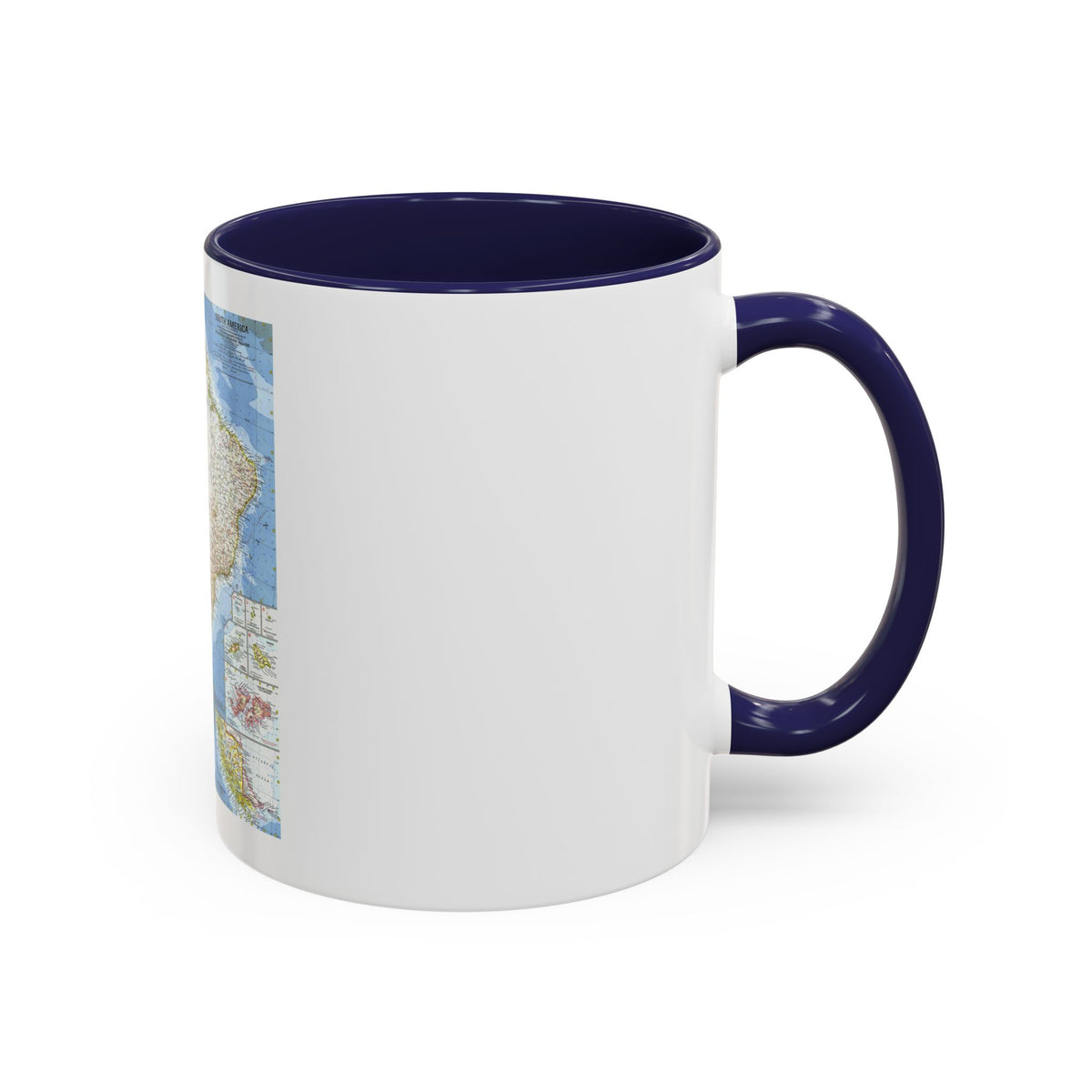 South America (1960) (Map) Accent Coffee Mug