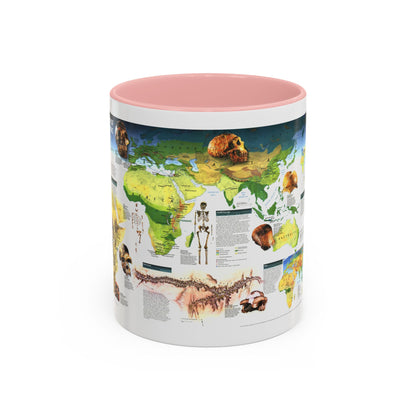 World Map - Dawn of Humans (1997) (Map) Accent Coffee Mug