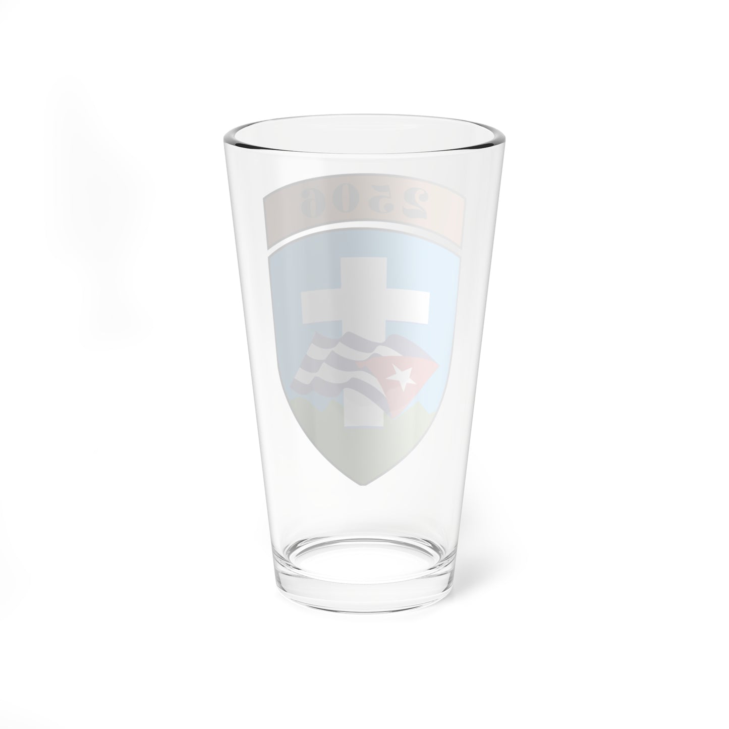 Shield of Brigade 2506 (Cuba) (Coat of Arms) Pint Glass 16oz