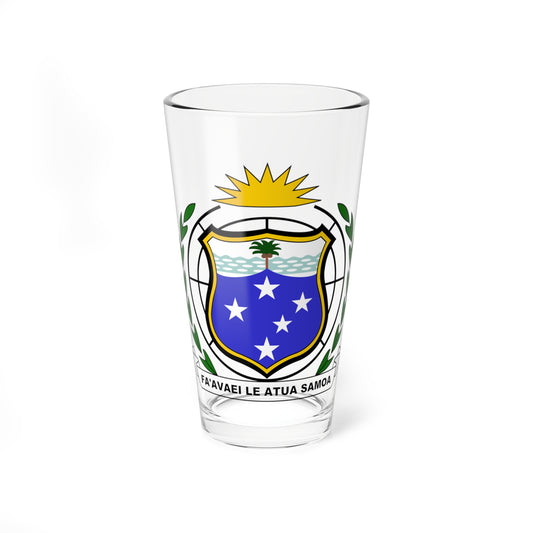 Coat of arms of Western Samoa 1951-1962 (Samoa) (Coat of Arms) Pint Glass 16oz