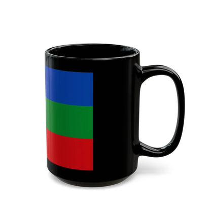 Flag of Villavicencio Meta Colombia - Black Coffee Mug-Go Mug Yourself