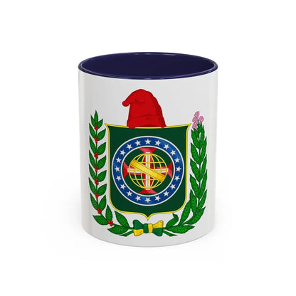 Republican Convention Brazil Emblem - Accent Coffee Mug-11oz-Navy-Go Mug Yourself