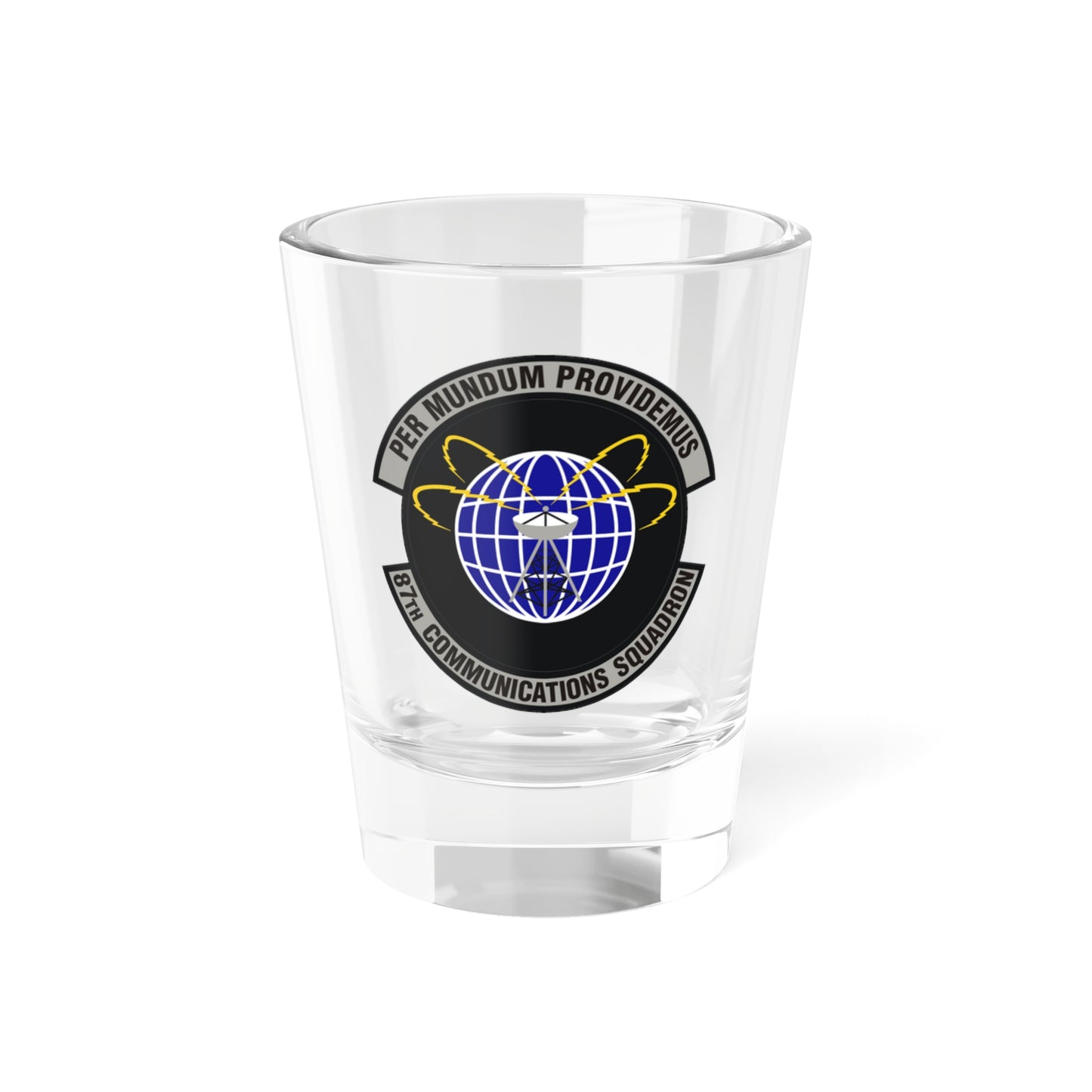 87th Communications Squadron (U.S. Air Force) Shot Glass 1.5oz