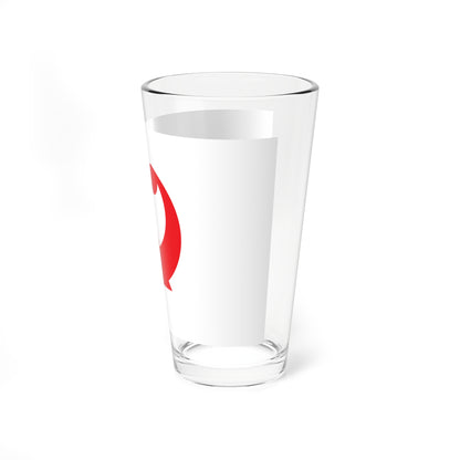 Flag of Shingu Wakayama Red version (Japan) Pint Glass 16oz