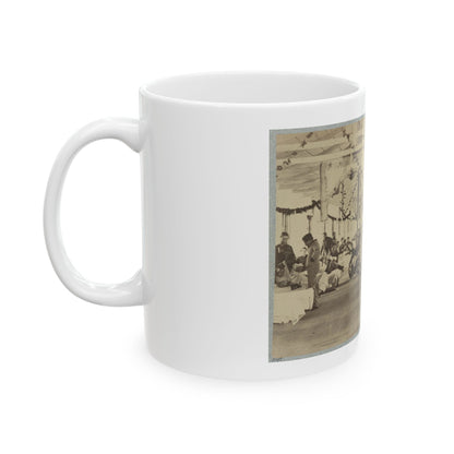 A Ward In Armory Square Hospital, Washington, D.C. (U.S. Civil War) White Coffee Mug