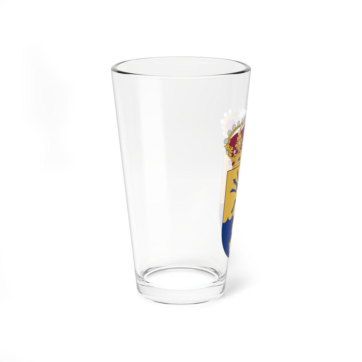 Försvarsmaktens dykeri-  navalmedicinska centrum vapen (Sweden) (Coat of Arms) Pint Glass 16oz