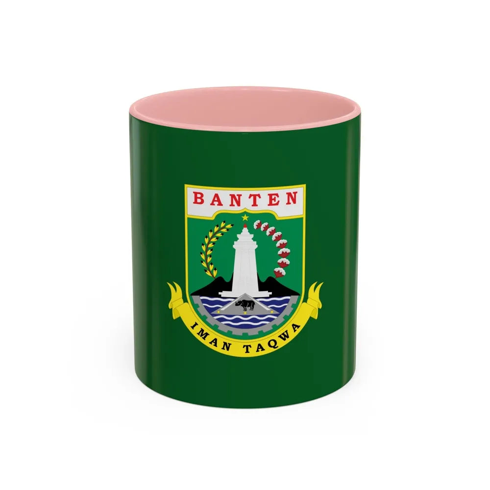 Flag of Banten Indonesia - Accent Coffee Mug-11oz-Pink-Go Mug Yourself