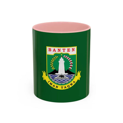 Flag of Banten Indonesia - Accent Coffee Mug-11oz-Pink-Go Mug Yourself