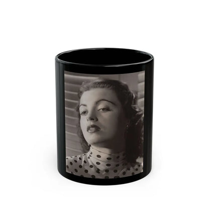 Faith Domergue #195 (Vintage Female Icon) Black Coffee Mug-11oz-Go Mug Yourself