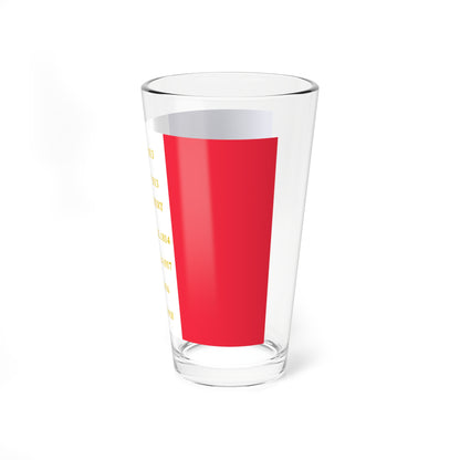 144e regiment dinfanterie de ligne-drapeau (France) Pint Glass 16oz
