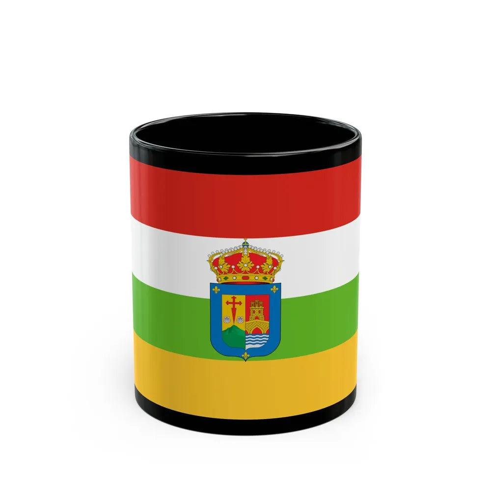 Flag of La Rioja Spain - Black Coffee Mug-11oz-Go Mug Yourself