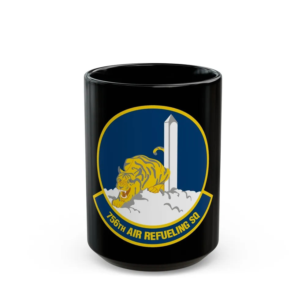 756 Air Refueling Squadron AFRC (U.S. Air Force) Black Coffee Mug-15oz-Go Mug Yourself