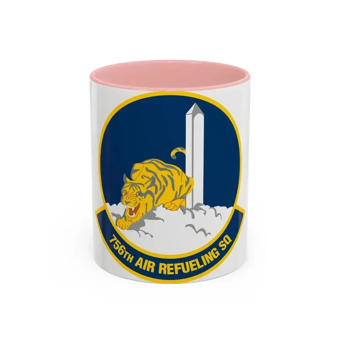 756 Air Refueling Squadron AFRC (U.S. Air Force) Accent Coffee Mug 11oz Pink - Go Mug Yourself
