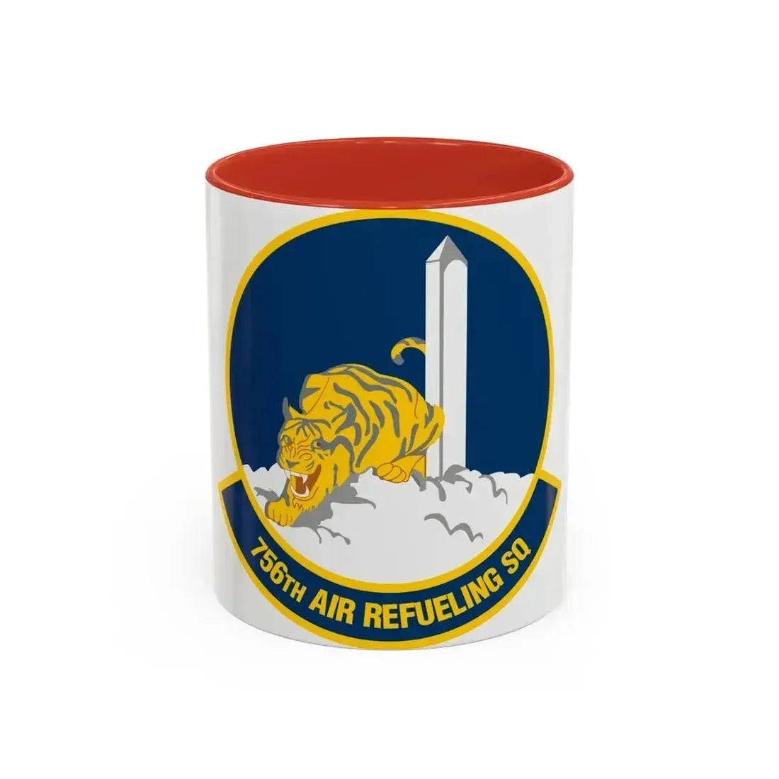 756 Air Refueling Squadron AFRC (U.S. Air Force) Accent Coffee Mug 11oz Red - Go Mug Yourself