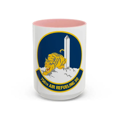 756 Air Refueling Squadron AFRC (U.S. Air Force) Accent Coffee Mug 15oz Pink - Go Mug Yourself