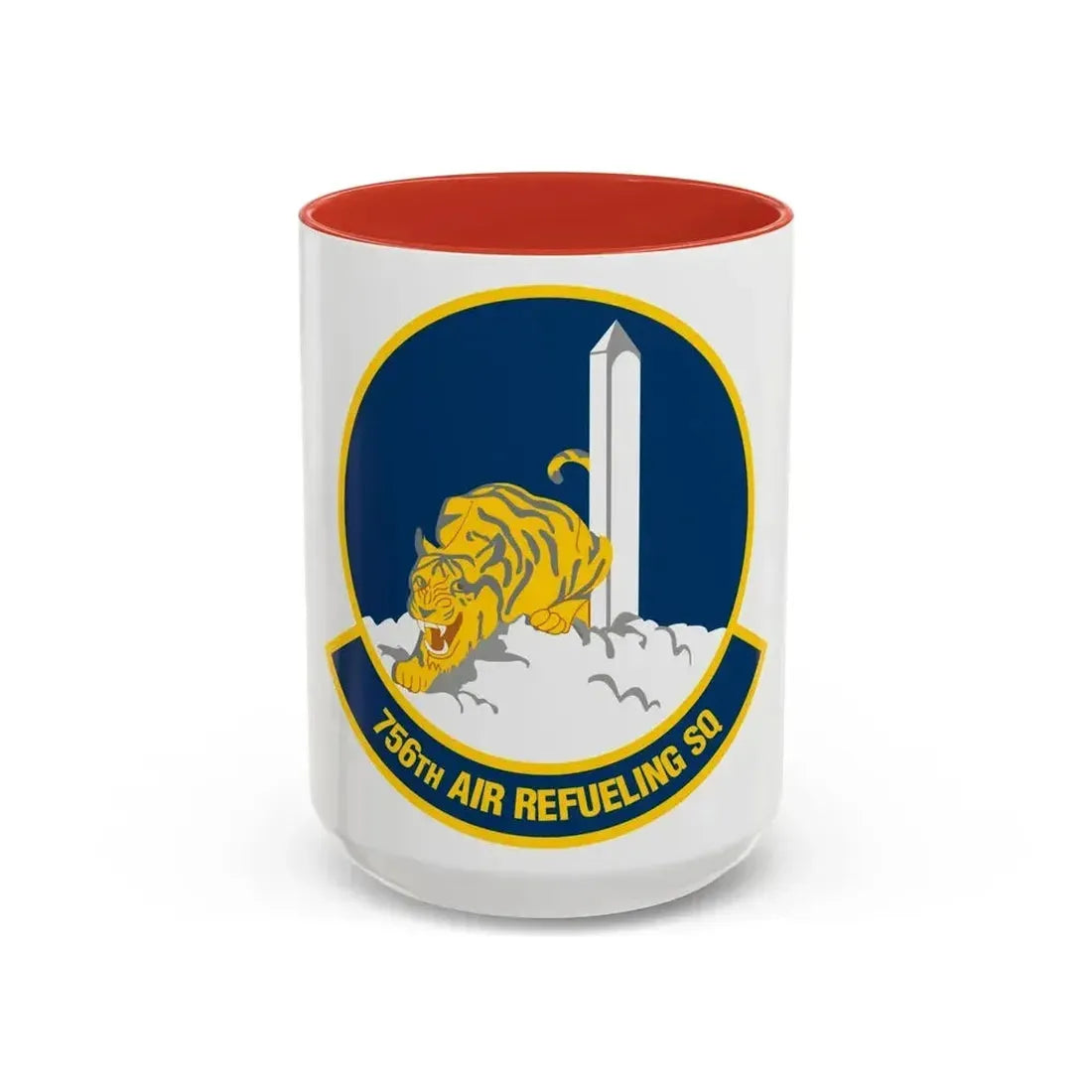 756 Air Refueling Squadron AFRC (U.S. Air Force) Accent Coffee Mug 15oz Red - Go Mug Yourself