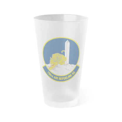 756 Air Refueling Squadron AFRC (U.S. Air Force) Frosted Pint Glass 16oz Default Title - Go Mug Yourself
