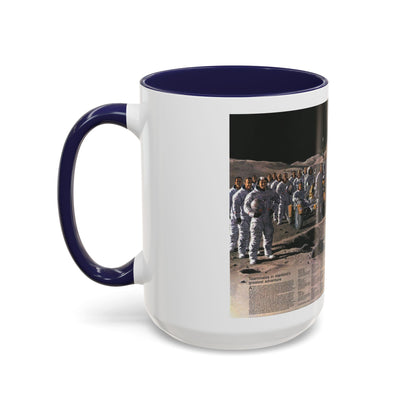 Space - Teammates in Mankind's Greatest Adventure (1973) (Map) Accent Coffee Mug