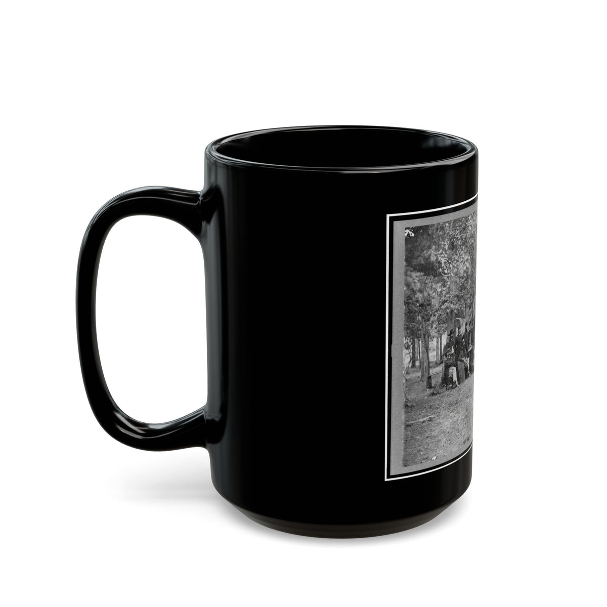 Regimental Staff, New York Volunteers, Near Bealton I.E., Bealeton , Va. (U.S. Civil War) Black Coffee Mug