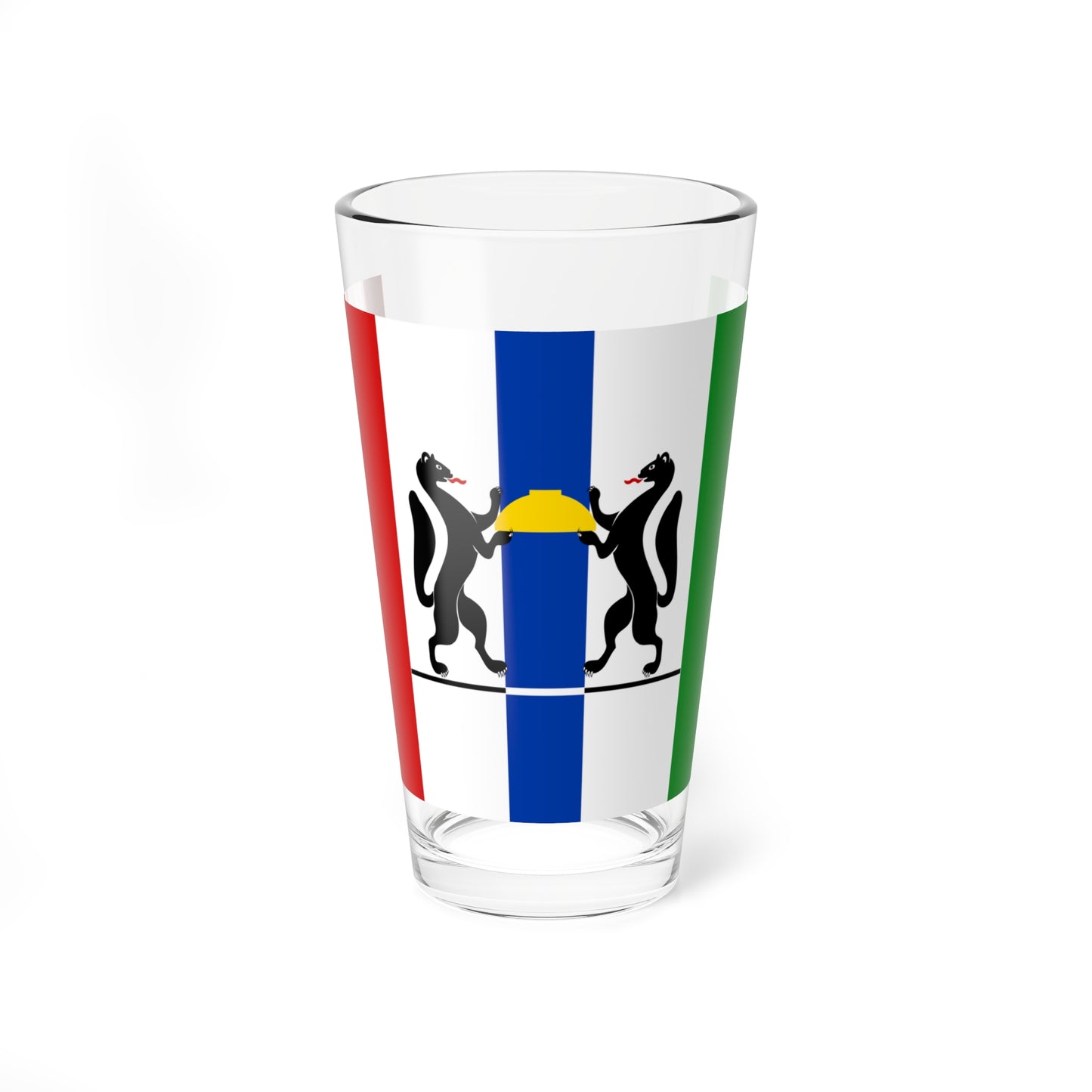 Flag of Novosibirsk Oblast (Russia) Pint Glass 16oz