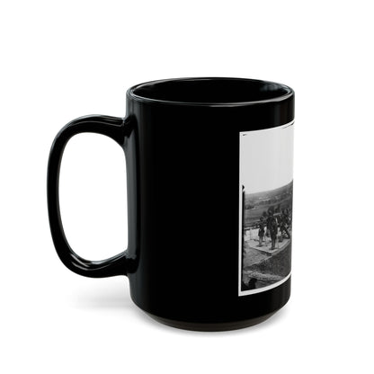 District Of Columbia. Gun Crews Of Company H, 3d Massachusetts Heavy Artillery, At Fort Lincoln (U.S. Civil War) Black Coffee Mug