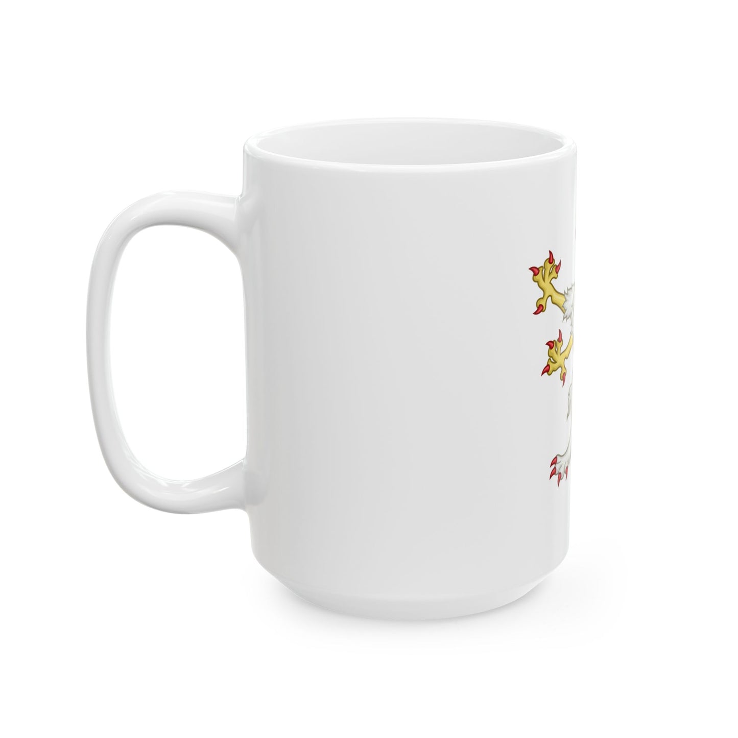 Gryphon Badge of Edward III - White Coffee Mug