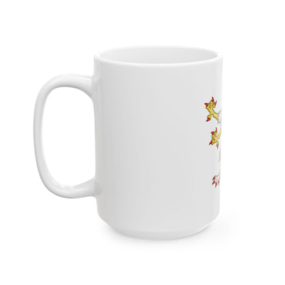 Gryphon Badge of Edward III - White Coffee Mug