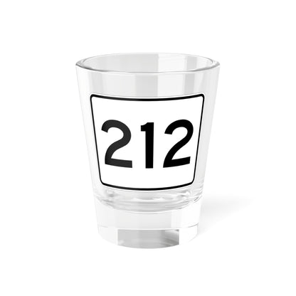 MA Route 212 (Massachusetts) (Road Sign) Shot Glass 1.5oz