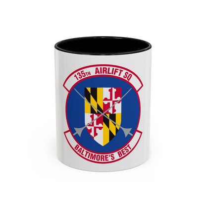 135 Airlift Squadron (U.S. Air Force) Accent Coffee Mug