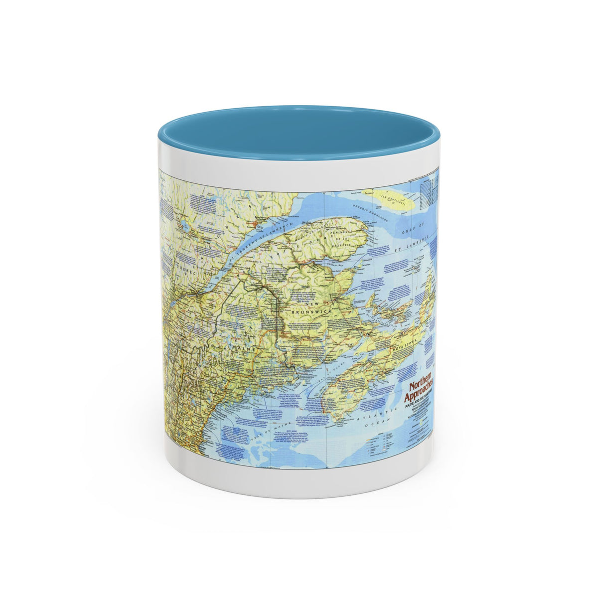 USA - Northern Approaches 1 (1985) (Map) Accent Coffee Mug