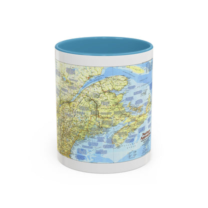 USA - Northern Approaches 1 (1985) (Map) Accent Coffee Mug