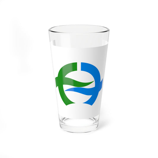 Flag of Hirono Iwate (Japan) Pint Glass 16oz