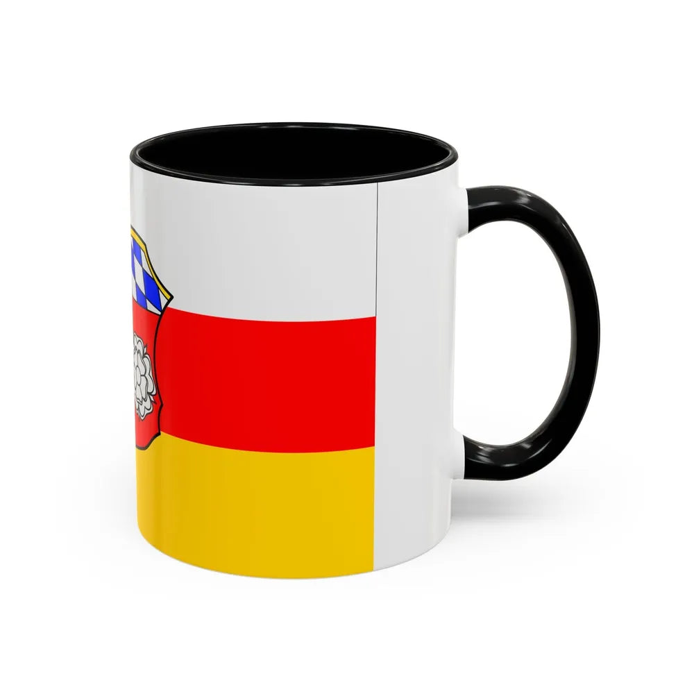 Flag of Freising Germany - Accent Coffee Mug-Go Mug Yourself