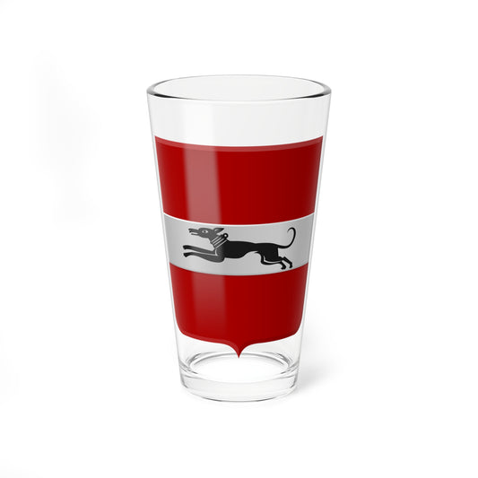 Damme wapen (Belgium) (Coat of Arms) Pint Glass 16oz