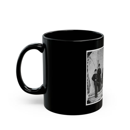 Arlington, Va. Brig. Gen. Gustavus A. Derussey (Third From Left) And Staff On Portico Of Arlington House (U.S. Civil War) Black Coffee Mug