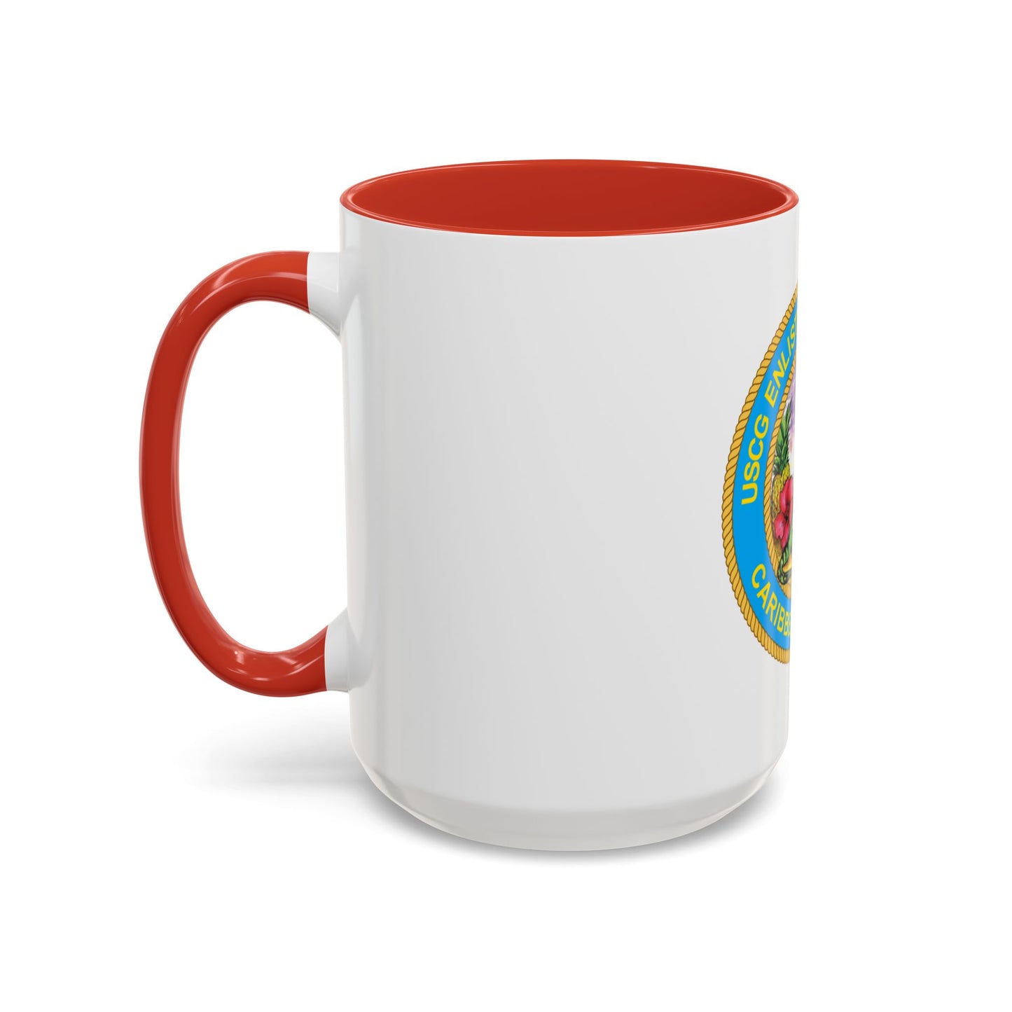 USCG EnlAssocCaribbean Branch (U.S. Coast Guard) Accent Coffee Mug