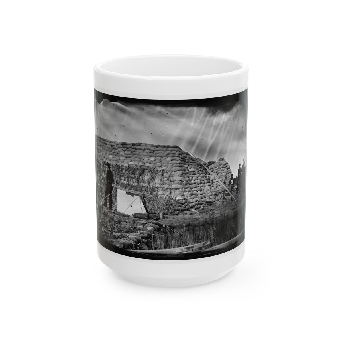 Morris Island, South Carolina. The  Marsh Battery  Or  Swamp Angel  After The Explosion, August 22, 1863 (U.S. Civil War) White Coffee Mug
