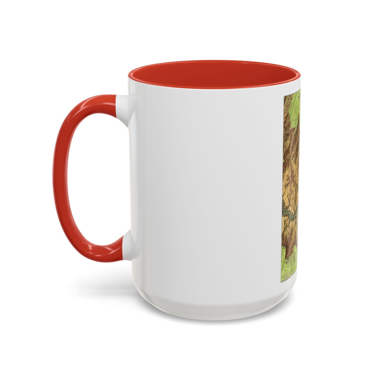 USA - Grand Canyon National Park, Arizona (1978) (Map) Accent Coffee Mug