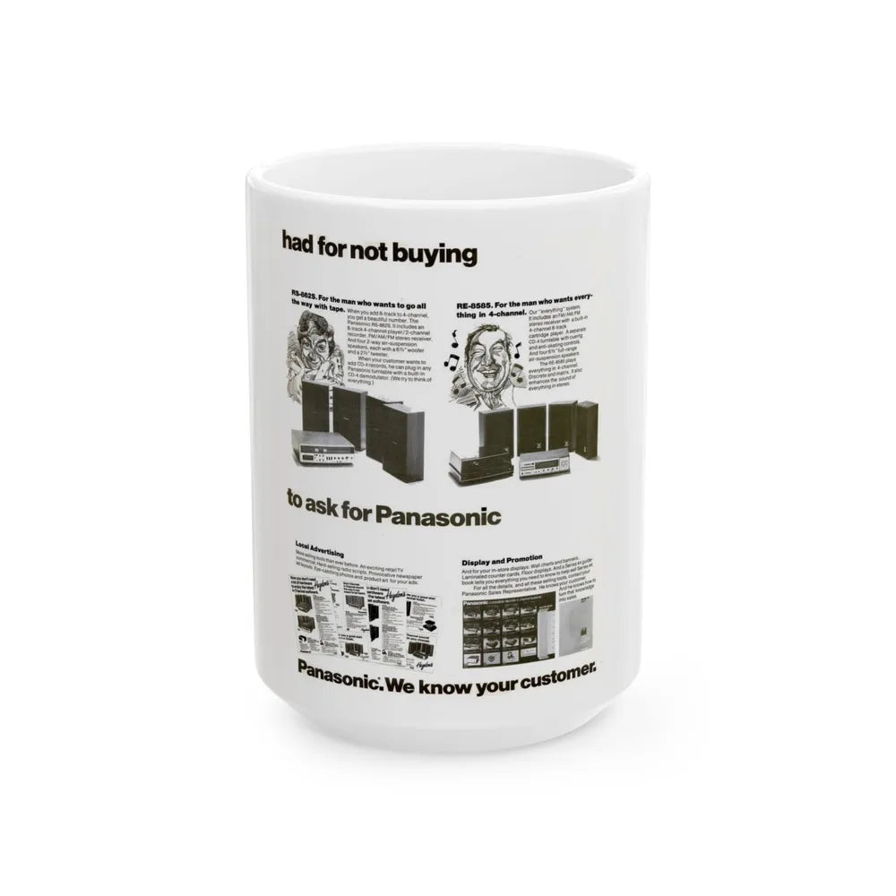 Panasonic 1974 (Music Poster) White Coffee Mug-15oz-Go Mug Yourself