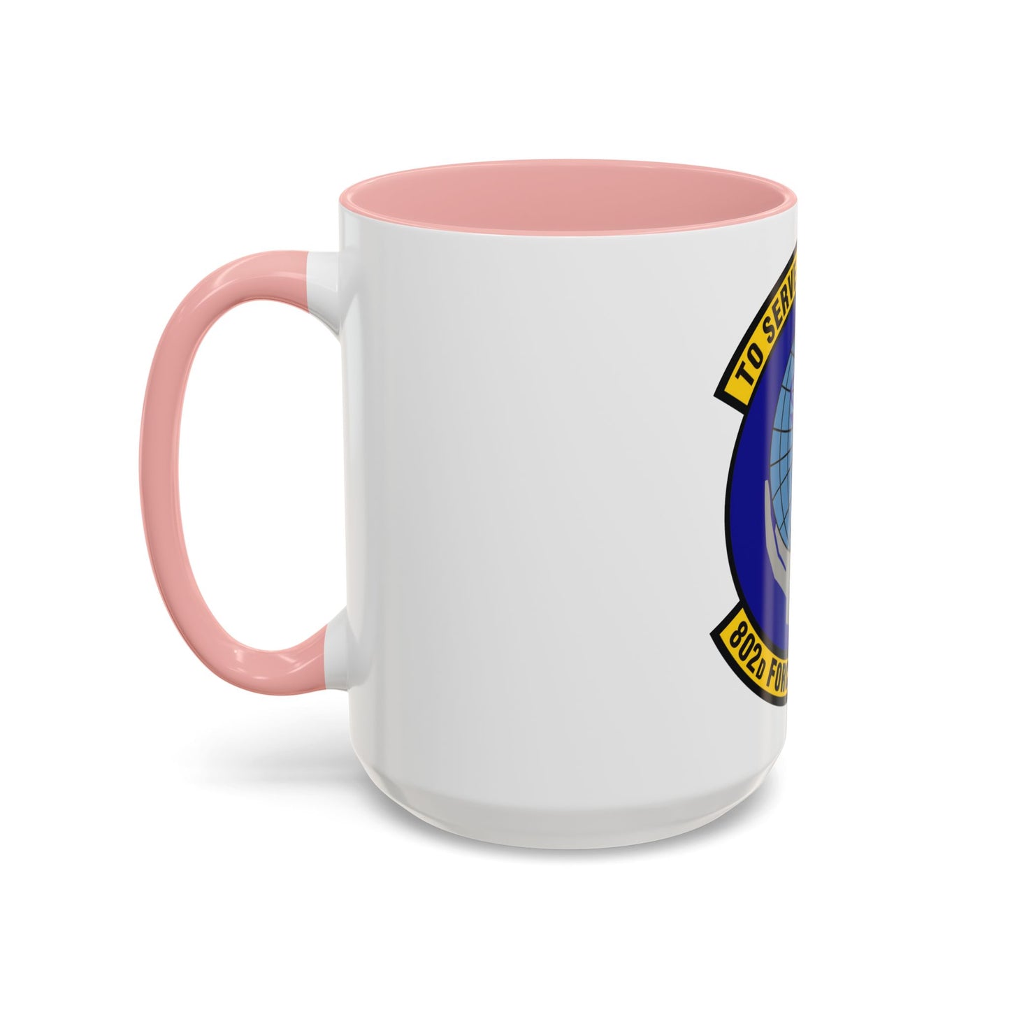 802d Force Support Squadron (U.S. Air Force) Accent Coffee Mug
