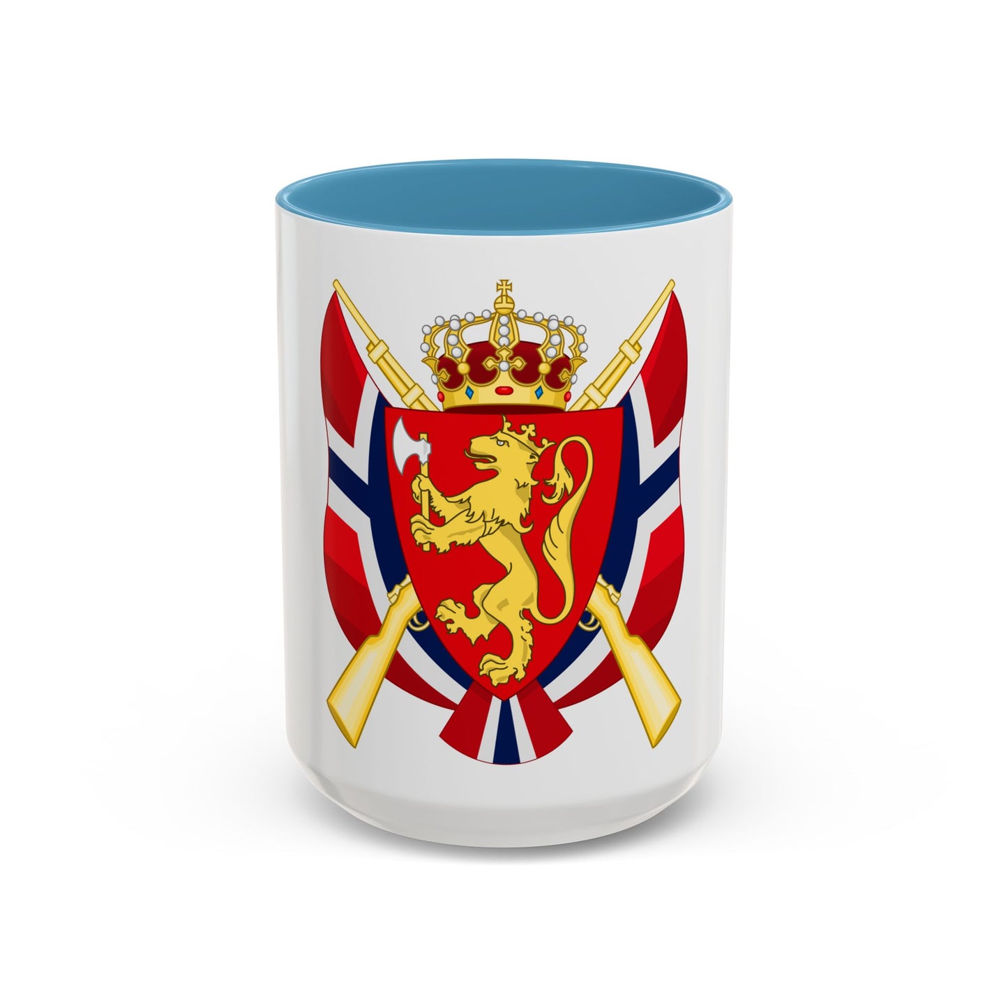Coat of arms of the National Rifle Association of Norway - Accent Coffee Mug