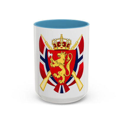 Coat of arms of the National Rifle Association of Norway - Accent Coffee Mug