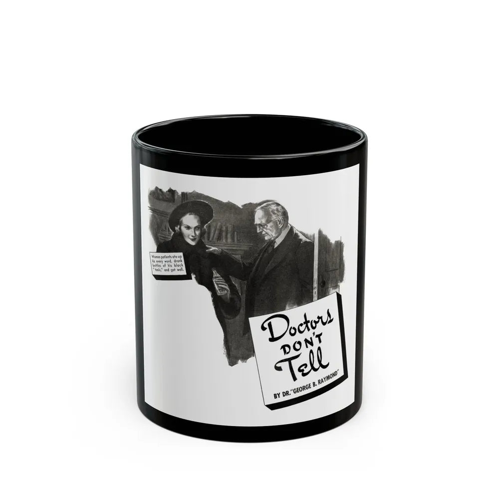 Doctors Don't Tell, Liberty, May 7, 1938 - Black Coffee Mug-11oz-Go Mug Yourself