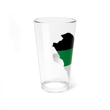 Flag map of Arabia (Saudi Arabia) Pint Glass 16oz