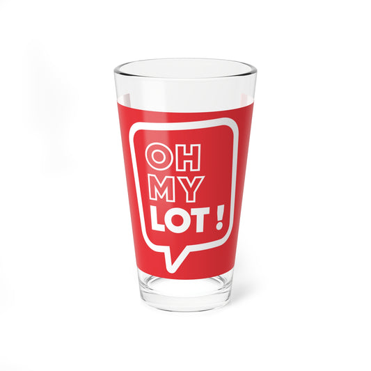 Flag of the Department of Lot (France) Pint Glass 16oz