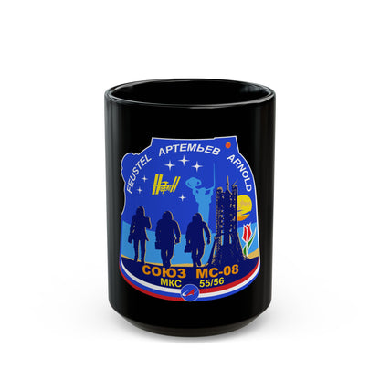 Soyuz MS-08 (Soyuz Programme) Black Coffee Mug