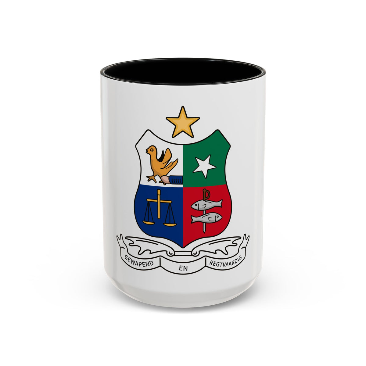 Coat of arms of Stellaland - Accent Coffee Mug
