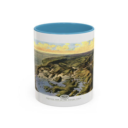 Central America - Panama Canal (1912) (Map) Accent Coffee Mug