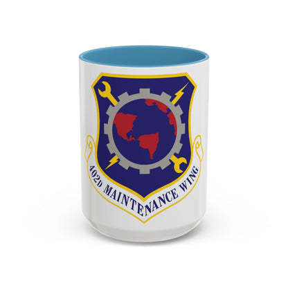 402d Maintenance Wing (U.S. Air Force) Accent Coffee Mug